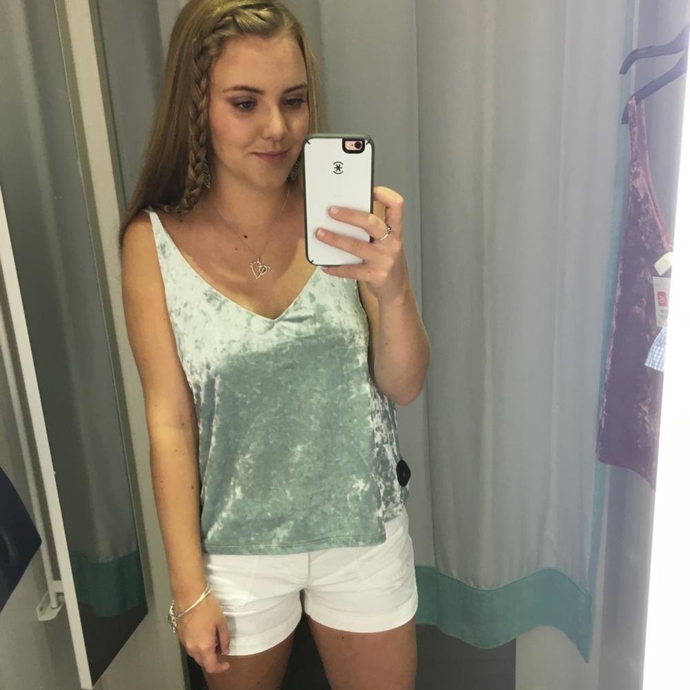 H&M || Velvet Tank-Top